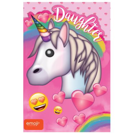 Emoji Unicorn Daughter Birthday Card £2.49